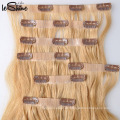 Häutchen Aligned Hair Blonde Double Drawn Dicke Enden Hohe Qualität